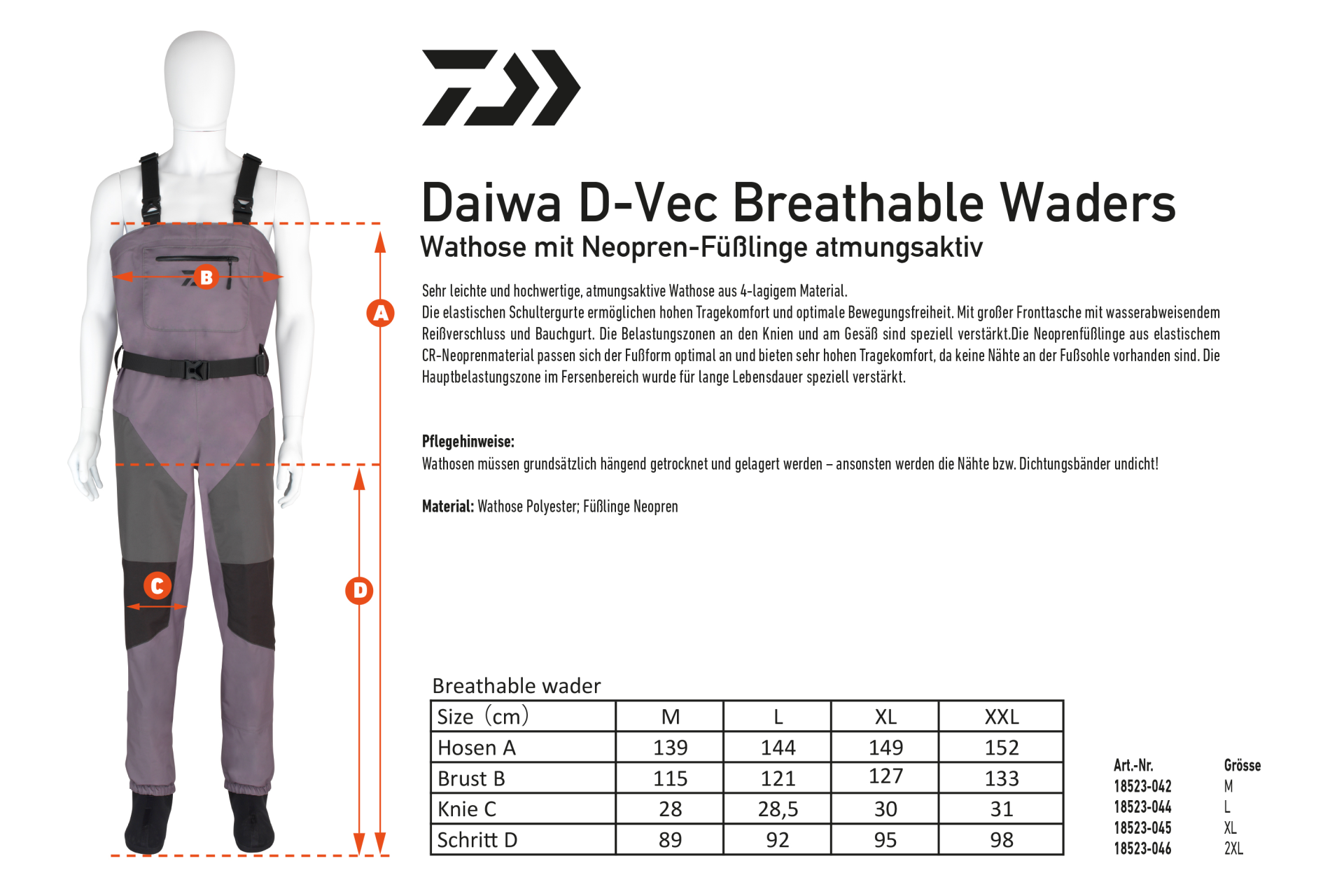 Daiwa D-Vec Breathable Waders <span>| Wodery</span> Daiwa D-Vec Breathable Waders <span>| Wodery</span>