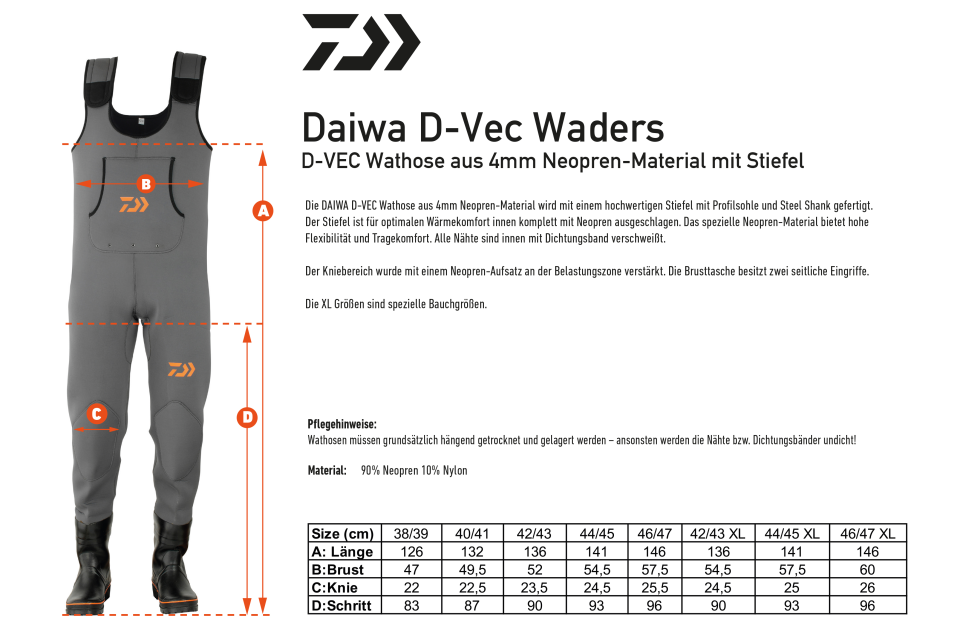 Daiwa D-Vec Waders <span>| Wodery | grey</span> Daiwa D-Vec Waders <span>| Wodery | grey</span>