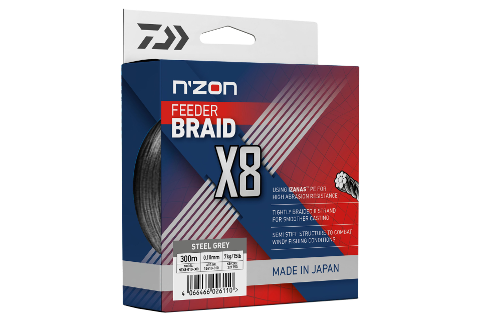 N'Zon X8 Braid <span>| Plecionka | steel grey</span>