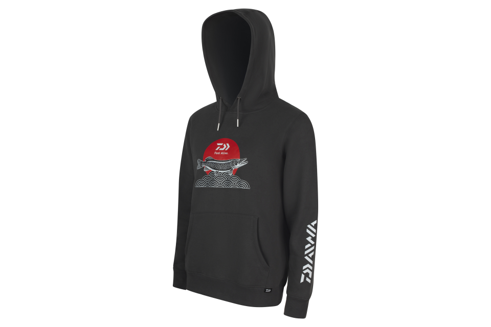 Daiwa Hoodie Japan Pike <span>| Bluza z kapturem | charcoal</span>